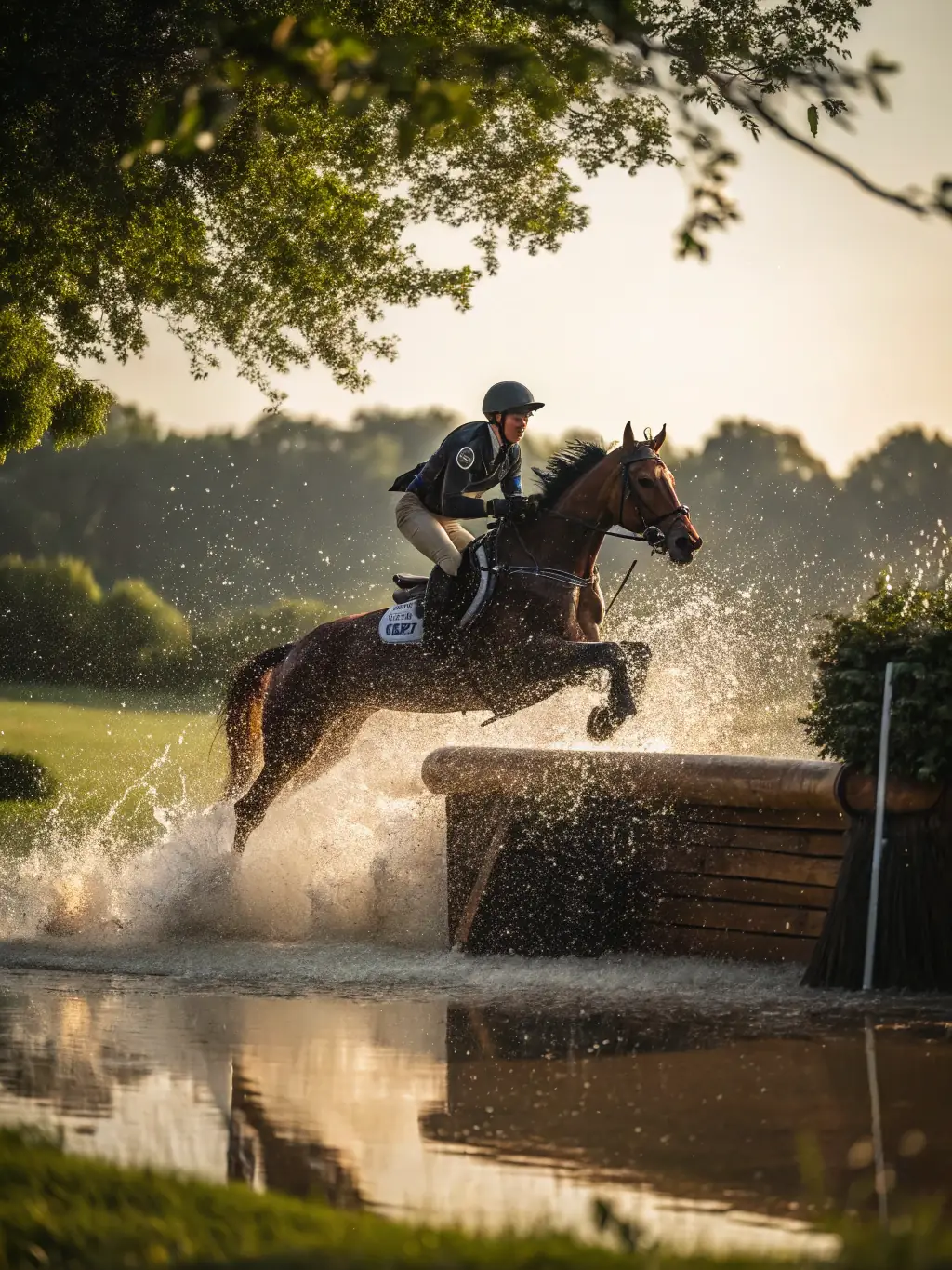 A young rider confidently navigating a show jumping course at a LES AMIS CAVALIERS DES SABLONS event, showcasing skill and determination.